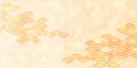 秋　和紙　模様　背景