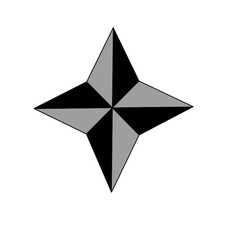 black and gray star