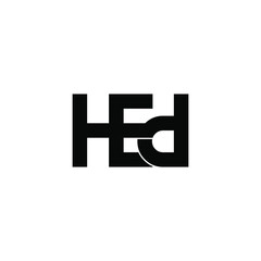 hed letter original monogram logo design