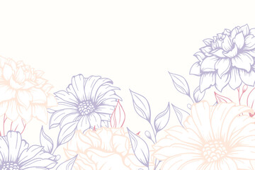 Sunflower art background