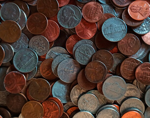 Monedas de dolar estadounidense.