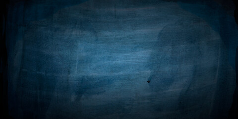 Blue on paper Dark blue background, light texture and soft blur design, elegant luxury blue color banner or mottled metal background