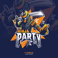 Ninja mascot logo esport
