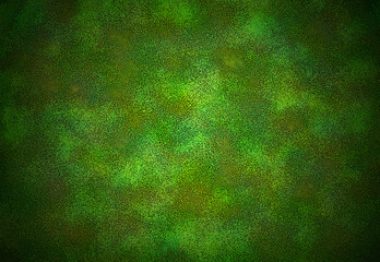 green abstract acrylic background with brush strokes and splashes