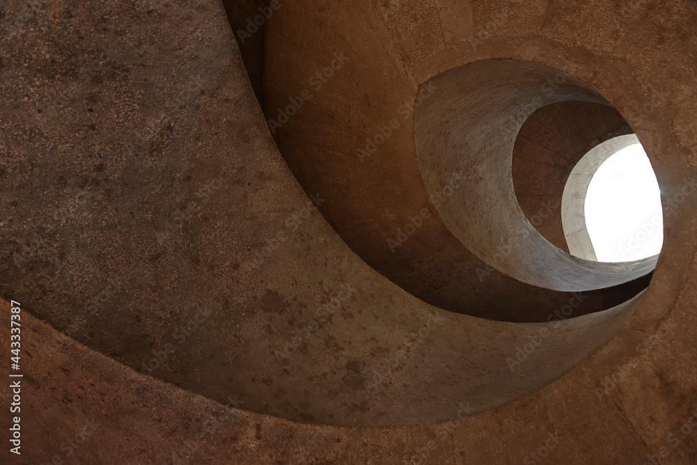 Poster interior of modern architecture. building abstract background