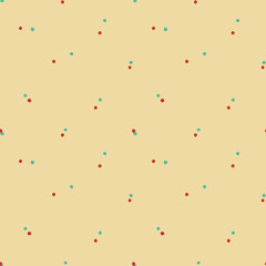 Vector yellow red green confetti seamless pattern