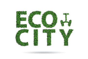 Eco city in ecology concept