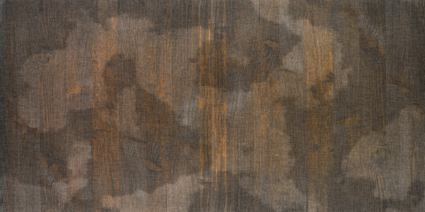 黒いシミのある板組の塀イメージ・パノラマサイズ