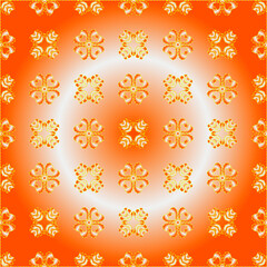 Geometric vector pattern with yellow and white gradient. simple ornament for wallpapers and backgrounds.