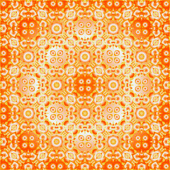 Geometric vector pattern with yellow and white gradient. simple ornament for wallpapers and backgrounds.