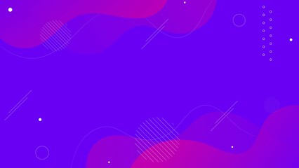 Modern Gradient Purple Dynamic Liquid Shapes Background. Can Be Used For Banner, Poster, Wallpaper Or Presentation