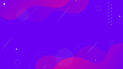 Modern Gradient Purple Dynamic Liquid Shapes Background. Can Be Used For Banner, Poster, Wallpaper Or Presentation