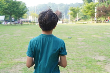 boy in the park