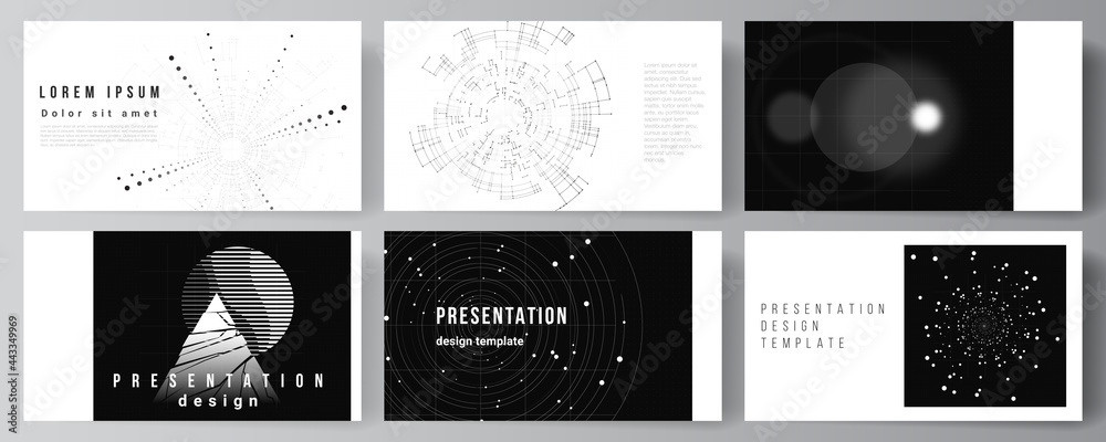 Sticker vector layout of the presentation slides design templates for presentation brochure, brochure cover.