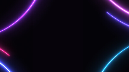 Neon running lasers technology background