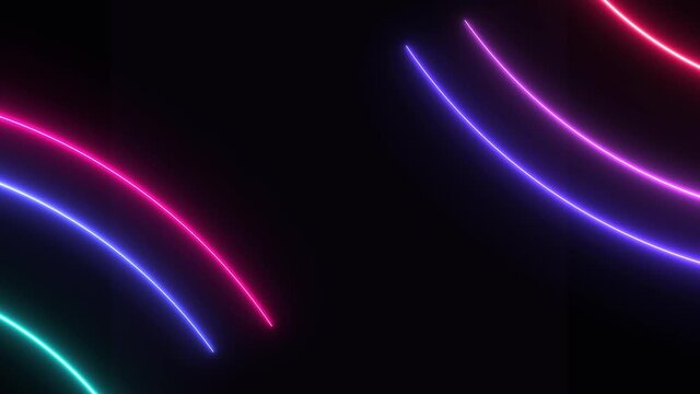 Neon running lasers technology background