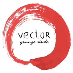 Vector red circle abstract Design element