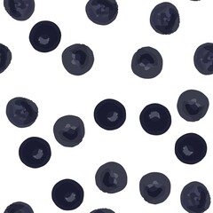 Vector Wondrous pattern with Very dark blue polka dots