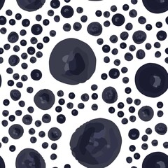 Wondrous pattern with Very dark blue Polka Dots