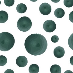 Wondrous Seamless pattern Dots Polka is Very dark desaturated cyan color