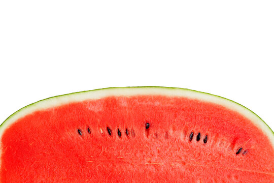 Watermelon slices isolate on white background with clipping path.
