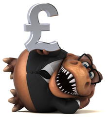 Fun trex - 3D Illustration © Julien Tromeur