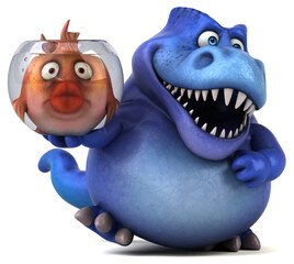 Fun trex - 3D Illustration © Julien Tromeur