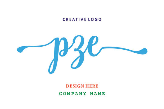 PZE lettering logo is simple, easy to understand and authoritative