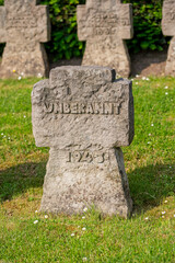Kriegsgrab einer unbekannten Person