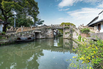 Obraz premium The scenery of the ancient town of Shaoxing, Zhejiang