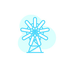 Illustration Vector graphic of Windmill icon template