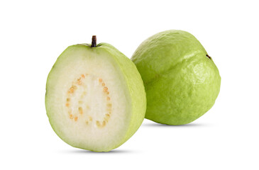 Guava fruit isolated on the white background