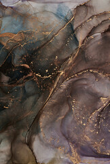 Alcohol ink art.Mixing liquid paints. Modern, abstract colorful background, wallpaper. Marble texture.Translucent colors