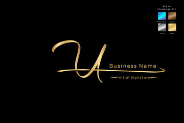 signature logo design Initial U beauty monogram and elegant logo design, handwriting logo of initial signature, wedding, fashion, floral and botanical with creative template.
