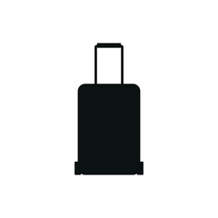 vector icon, suitcase on white background