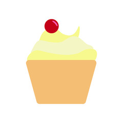vector icon, ice cream on white background