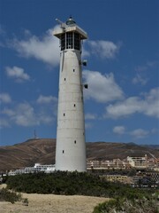 Fototapeta na wymiar Leuchtturm - Morro Jable in Jandia Playa / Fuerteventura