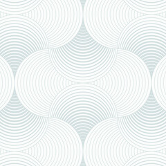 geometric pattern vector. Geometric simple fashion fabric print. Vector repeating tile texture. Overlapping circles funky theme or linear petal of flower or flora. pattern is on swatches panel