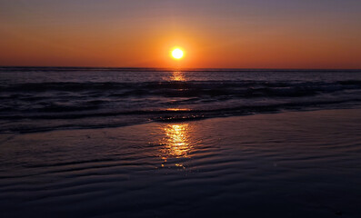 Sea Beach Sunset Wallpaper HD