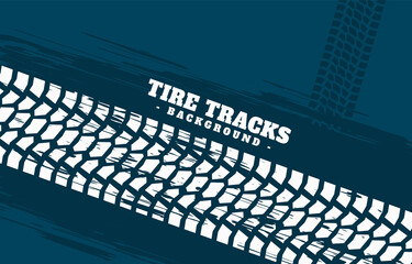 Automotive tire track background template