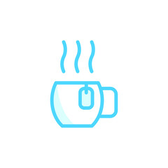 Illustration Vector graphic of teacup icon template
