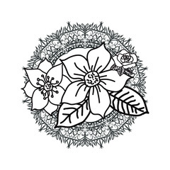 abstract floral design