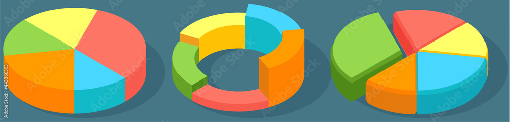 Poster visualize with business analytics. work with statistical data analysis, changing indicators. analyze