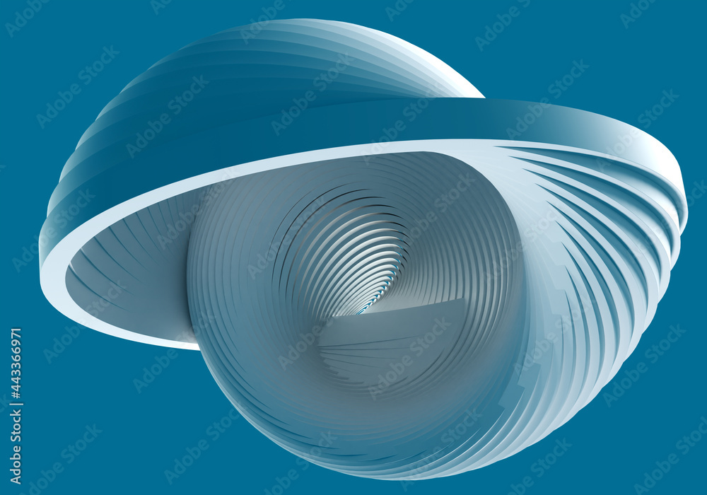 Poster abstraction with lines forming rings. abstract geometry background. texture from rings forms spiral.