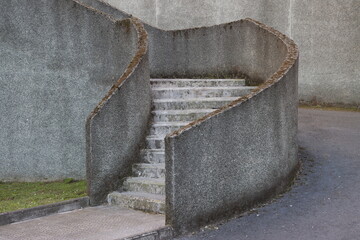 Concrete stairs in the city