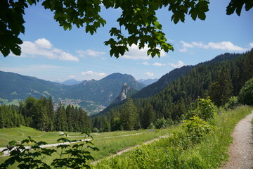 Grat-Wanderung Oberammergau: Blick zum Kofel