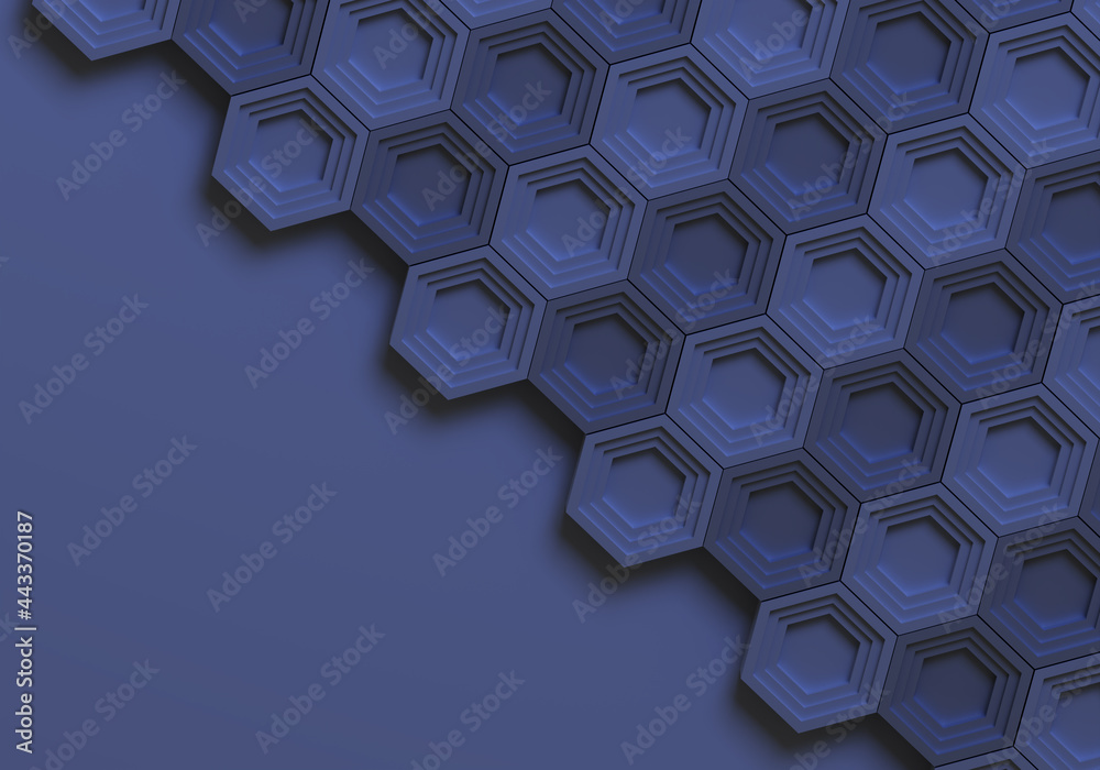Poster background simple. texture is geometric. hexagons are blue-violet. background simple is abstract. ba