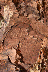 the ancient native american parowan gap petroglyphs on gap road near cedar city in southwestern utah