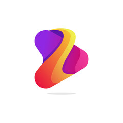 Media Triangle unique logo design