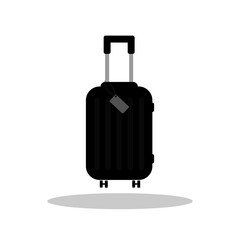 Travel suitcase icon in flat style. Vacation Luggage symbol for your web site design, logo, app, UI Vector EPS 10.